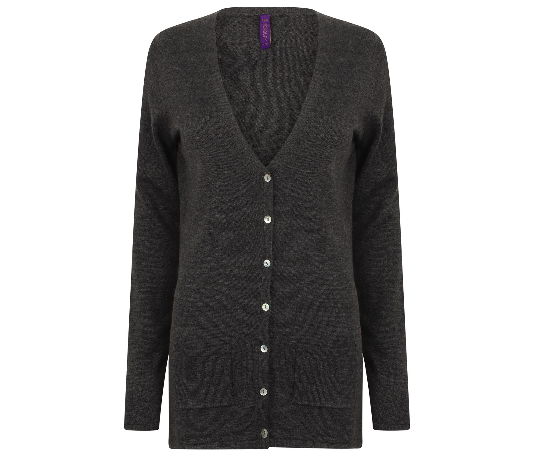 LADIES' V - BUTTON CARDIGAN