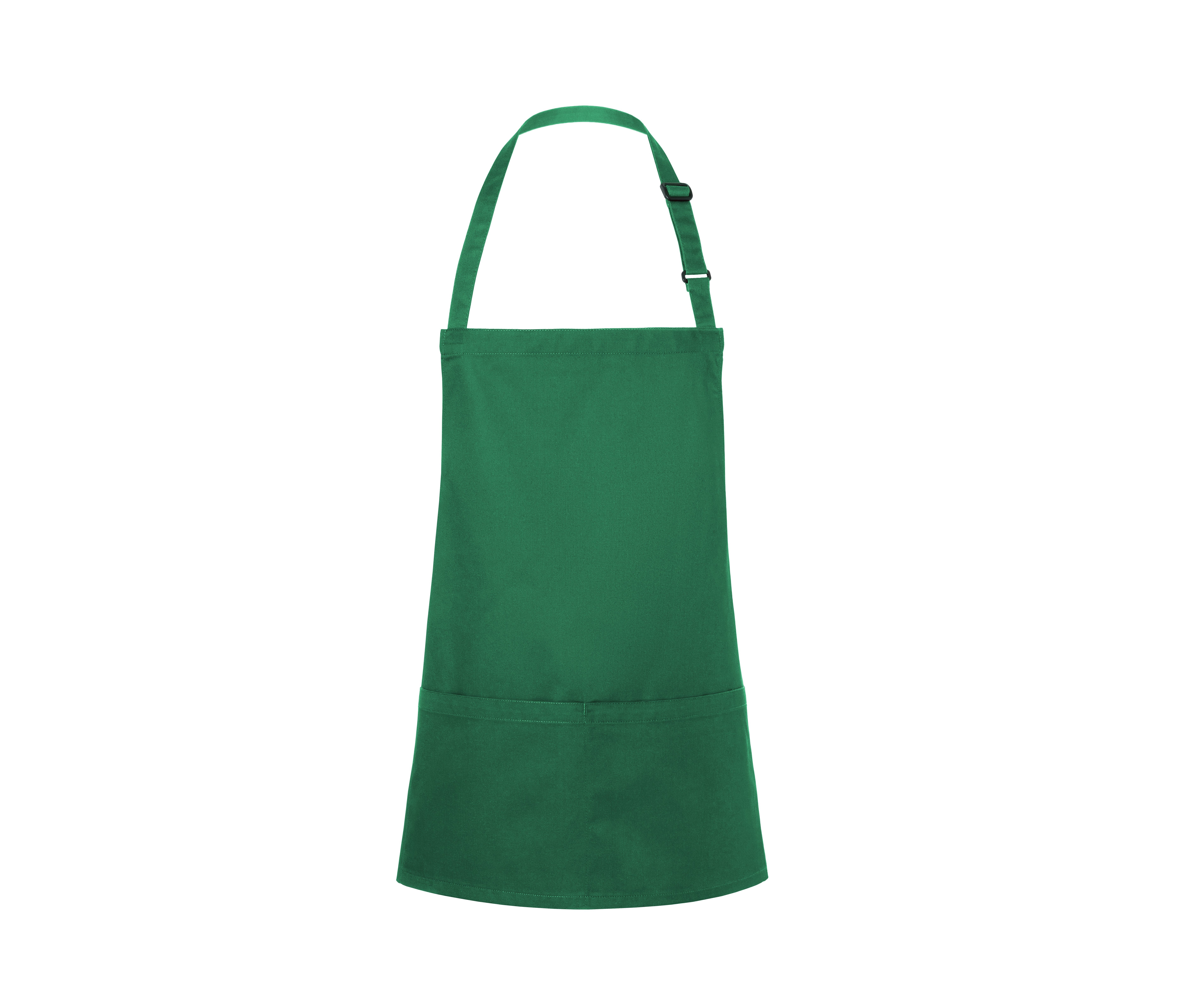 SHORT BIB APRON BASIC WITH BUCKLE AND POCKET