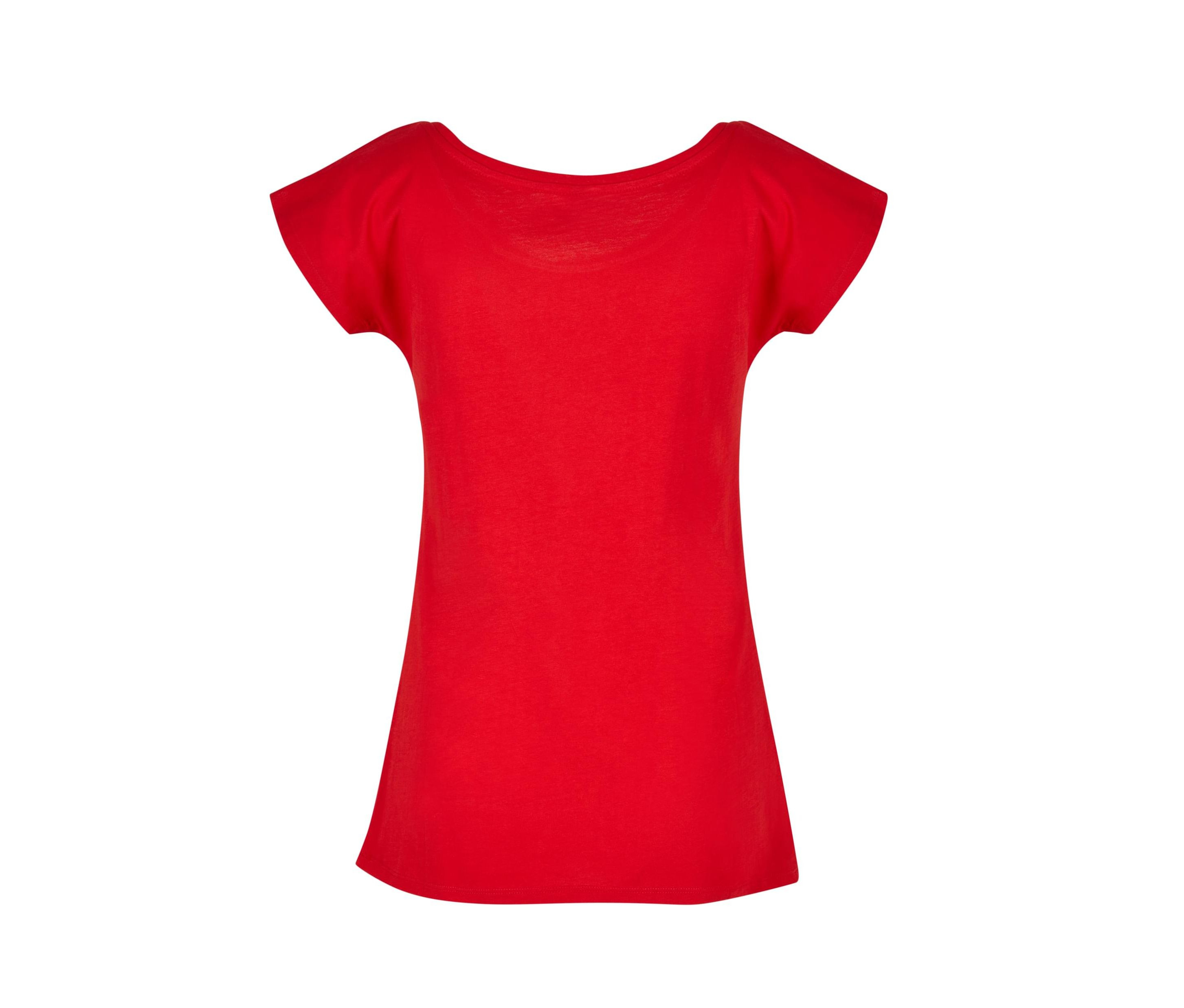 LADIES WIDE NECK TEE