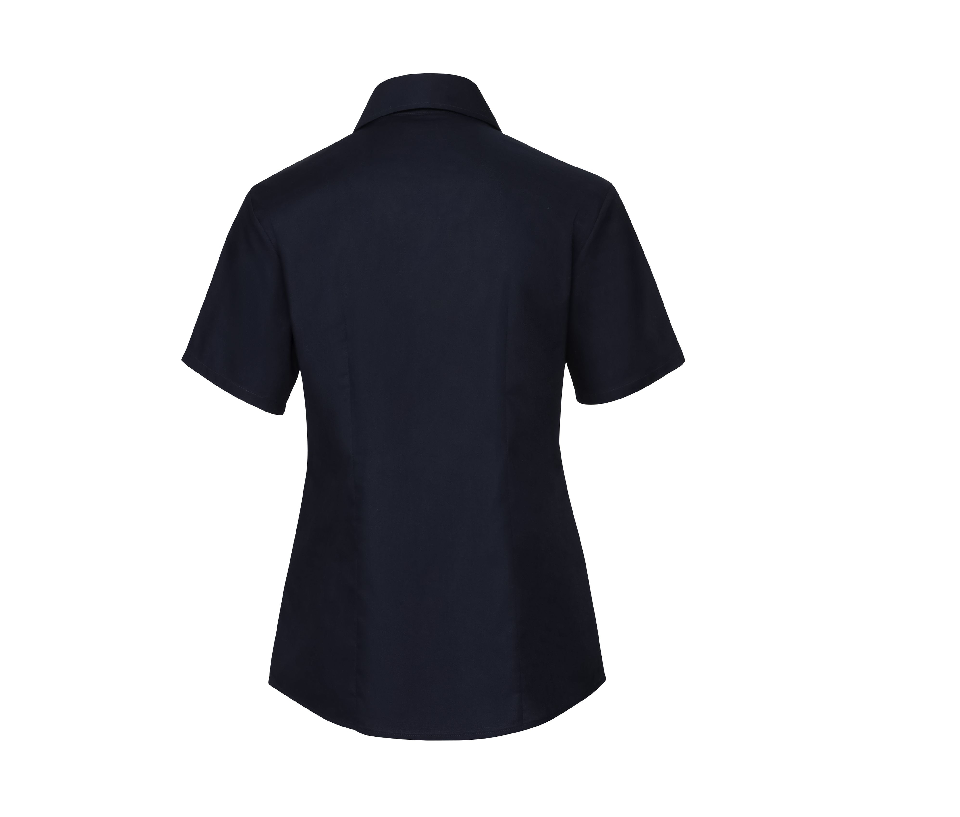 LADIES' SHORT SLEEVE TAILORED OXFORD SHIRT
