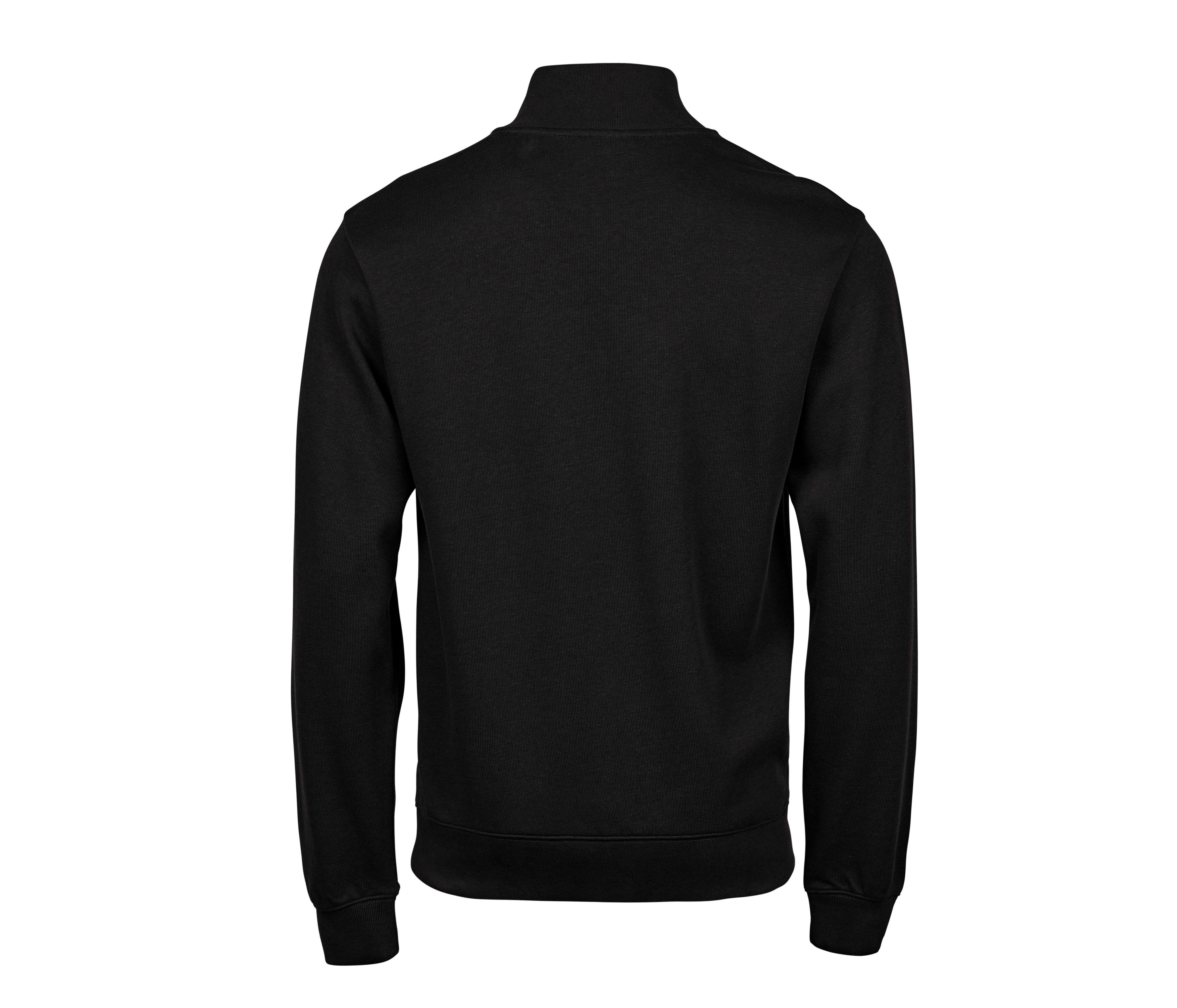RIBBED INTERLOCK HALF ZIP