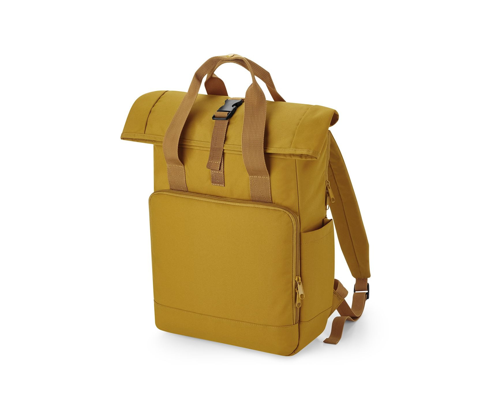 RECYCLED TWIN HANDLE ROLL-TOP LAPTOP BACKPACK