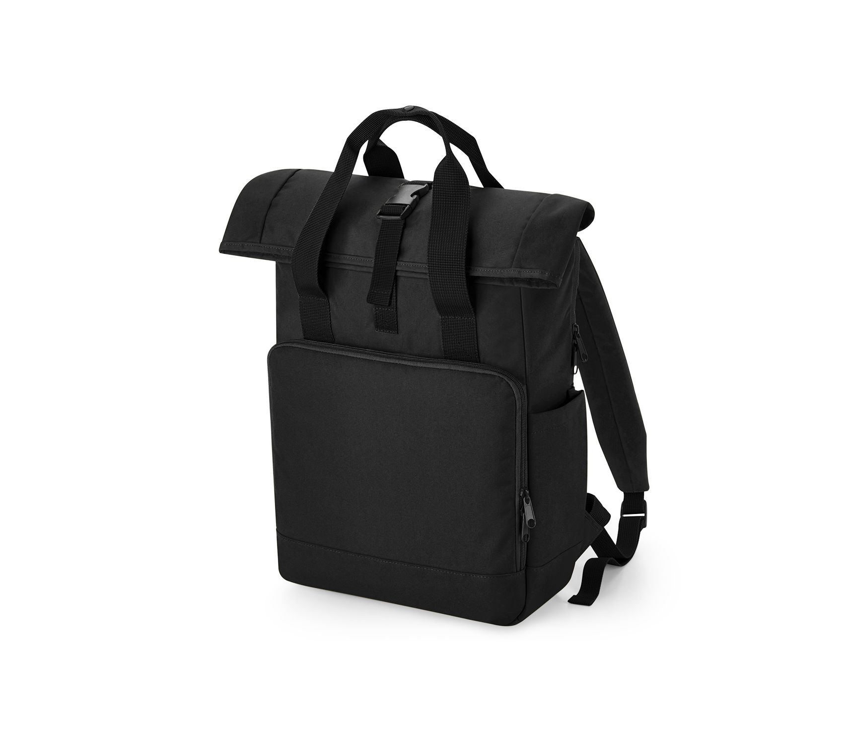 RECYCLED TWIN HANDLE ROLL-TOP LAPTOP BACKPACK