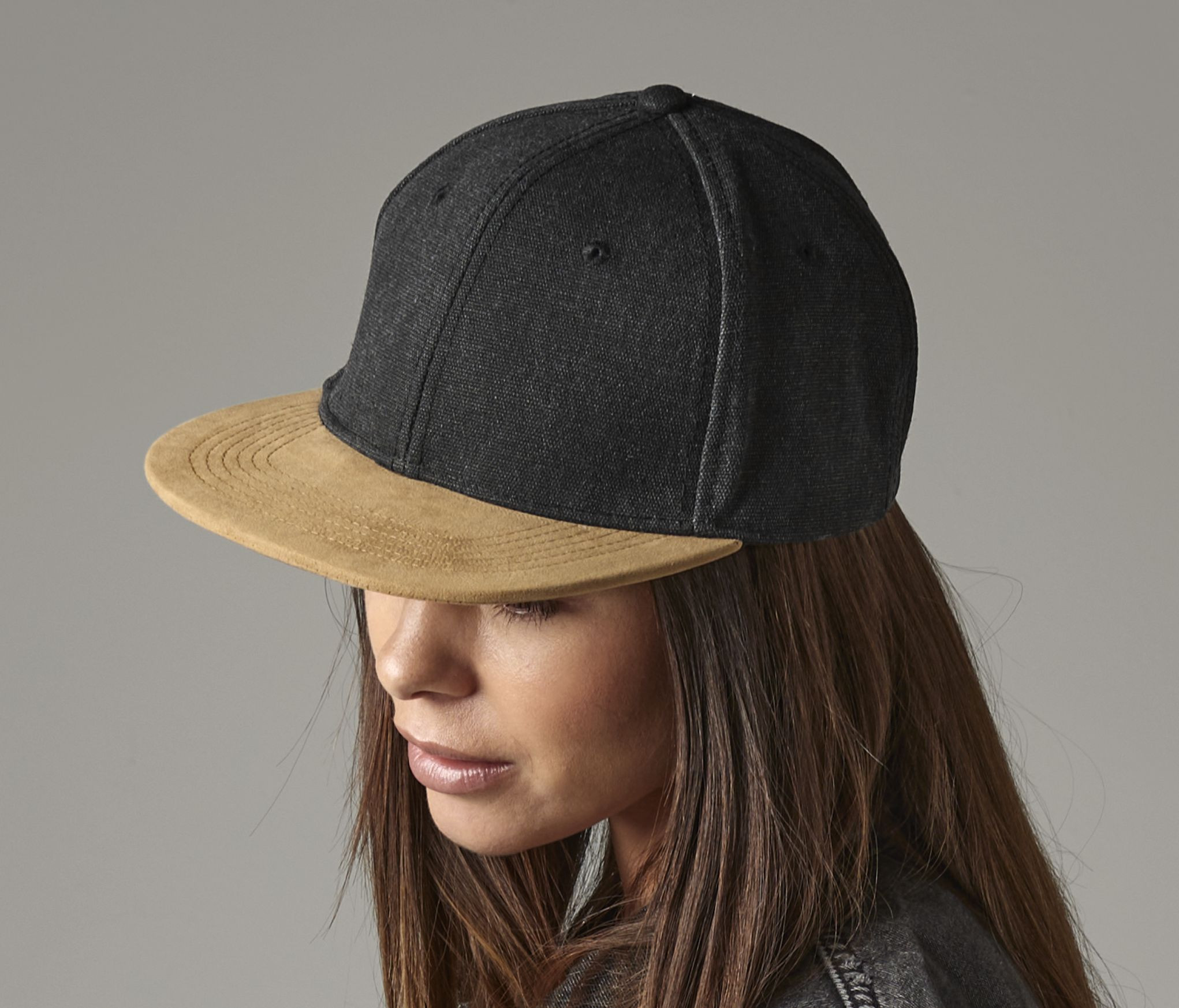 SUEDE PEAK SNAPBACK
