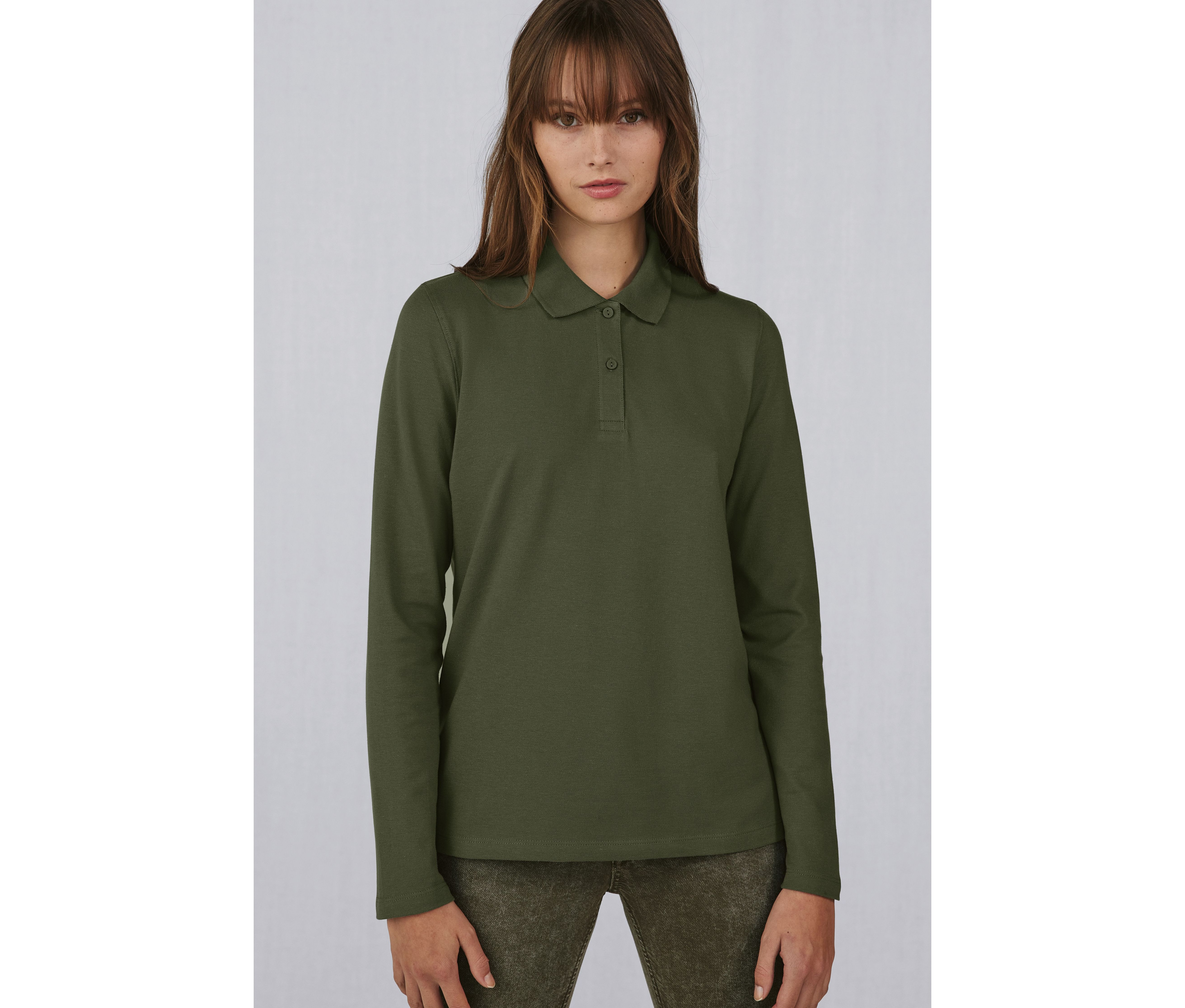 B&C MY POLO 180 LSL/WOMEN