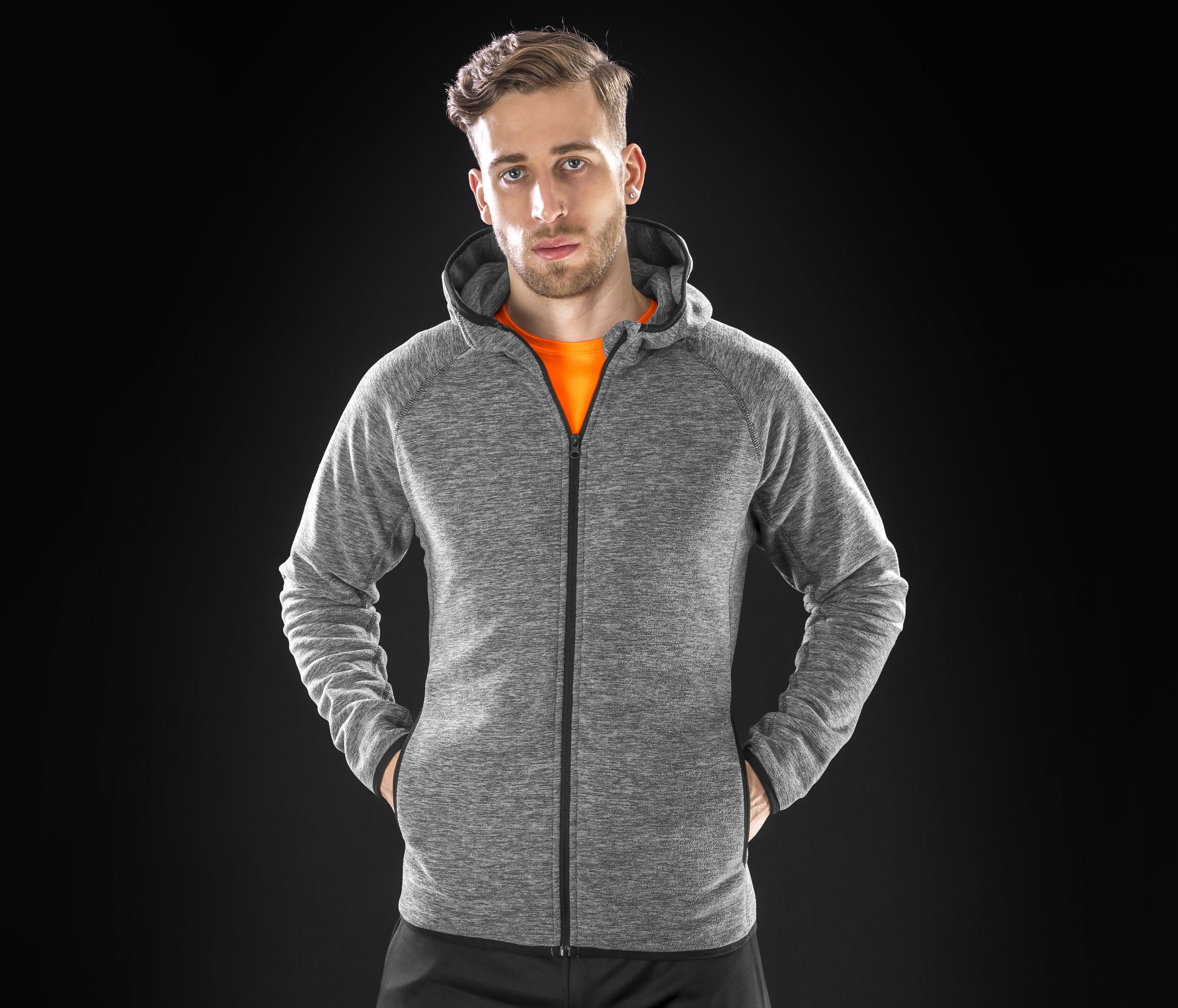 MENS MICROFLEECE HOODI