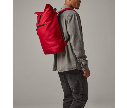 RECYCLED ROLL-TOP BACKPACK