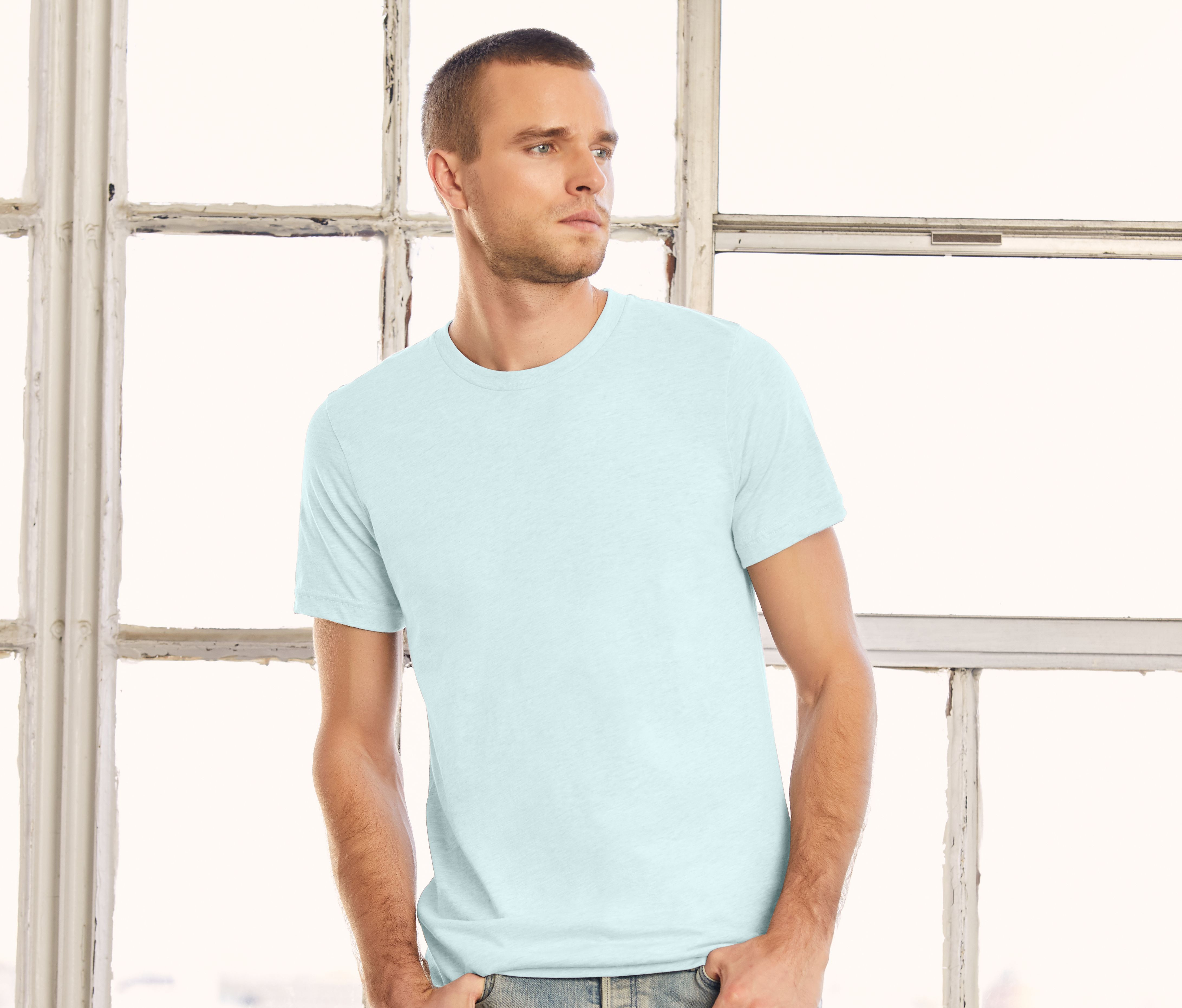 UNISEX HEATHER CVC SHORT SLEEVE TEE