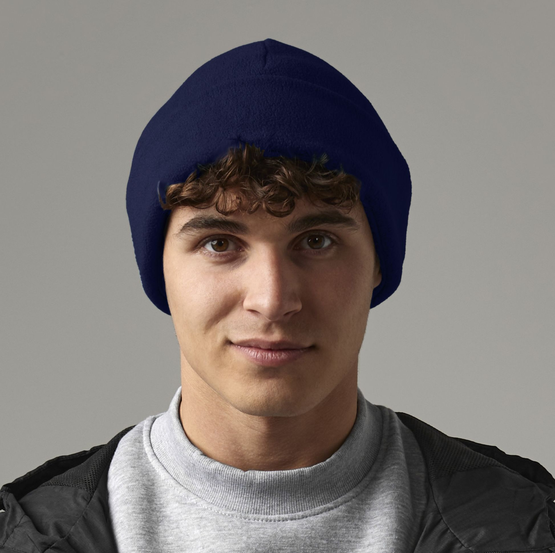 RECYCLED FLEECE CUFFED BEANIE