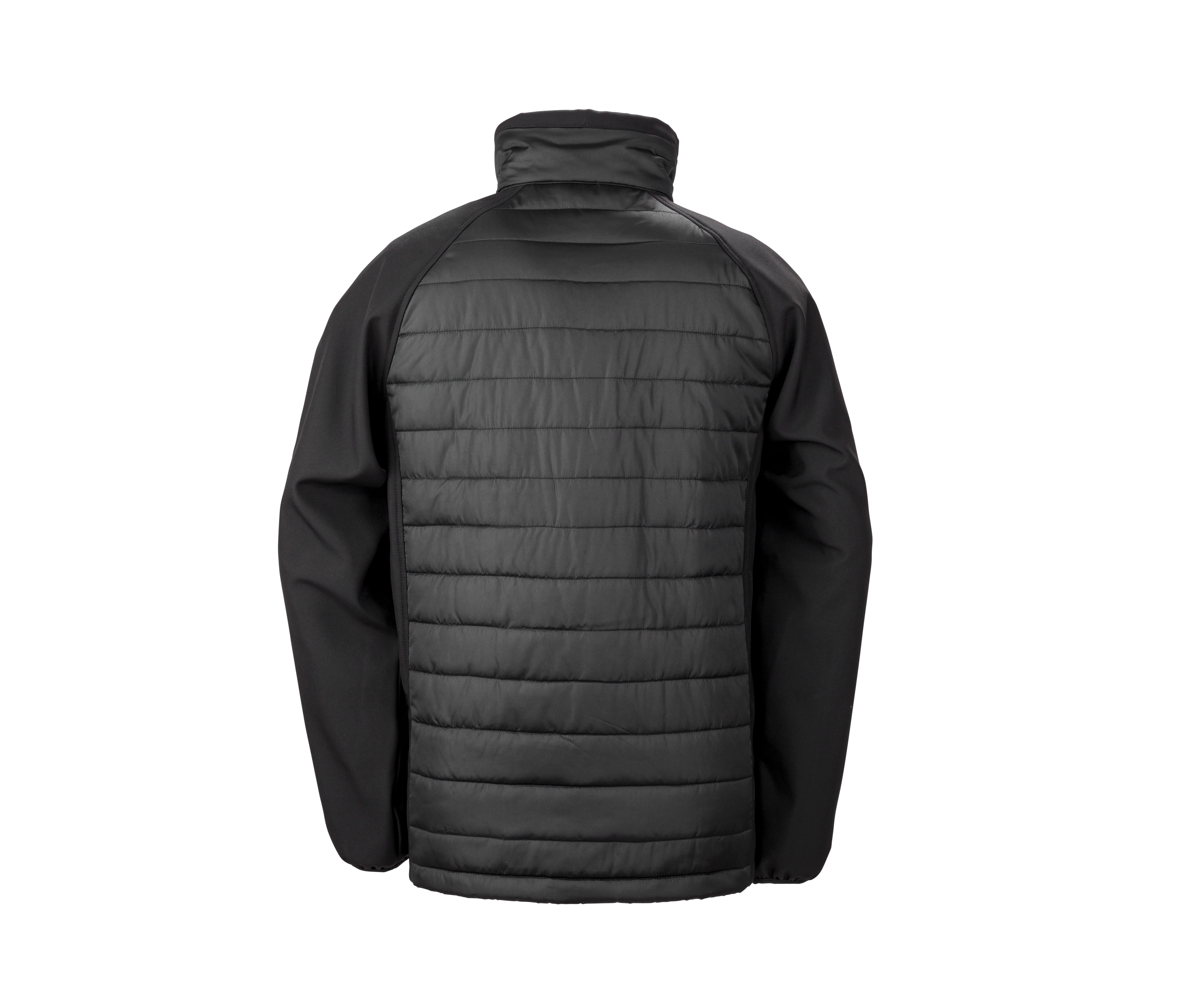 BLACK COMPASS PADDED SOFTSHELL JACKET