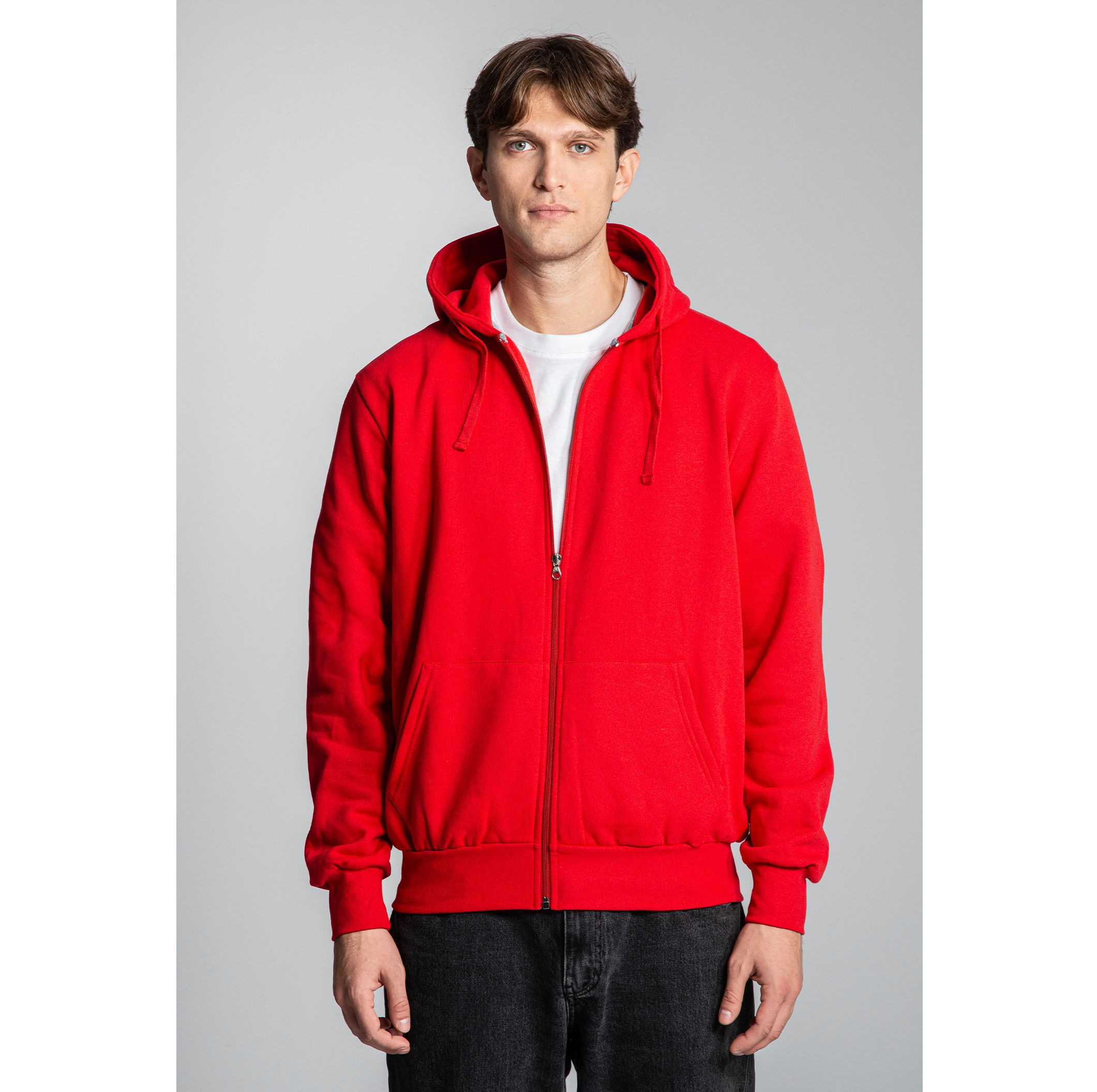 HOODED SWEAT JACKET