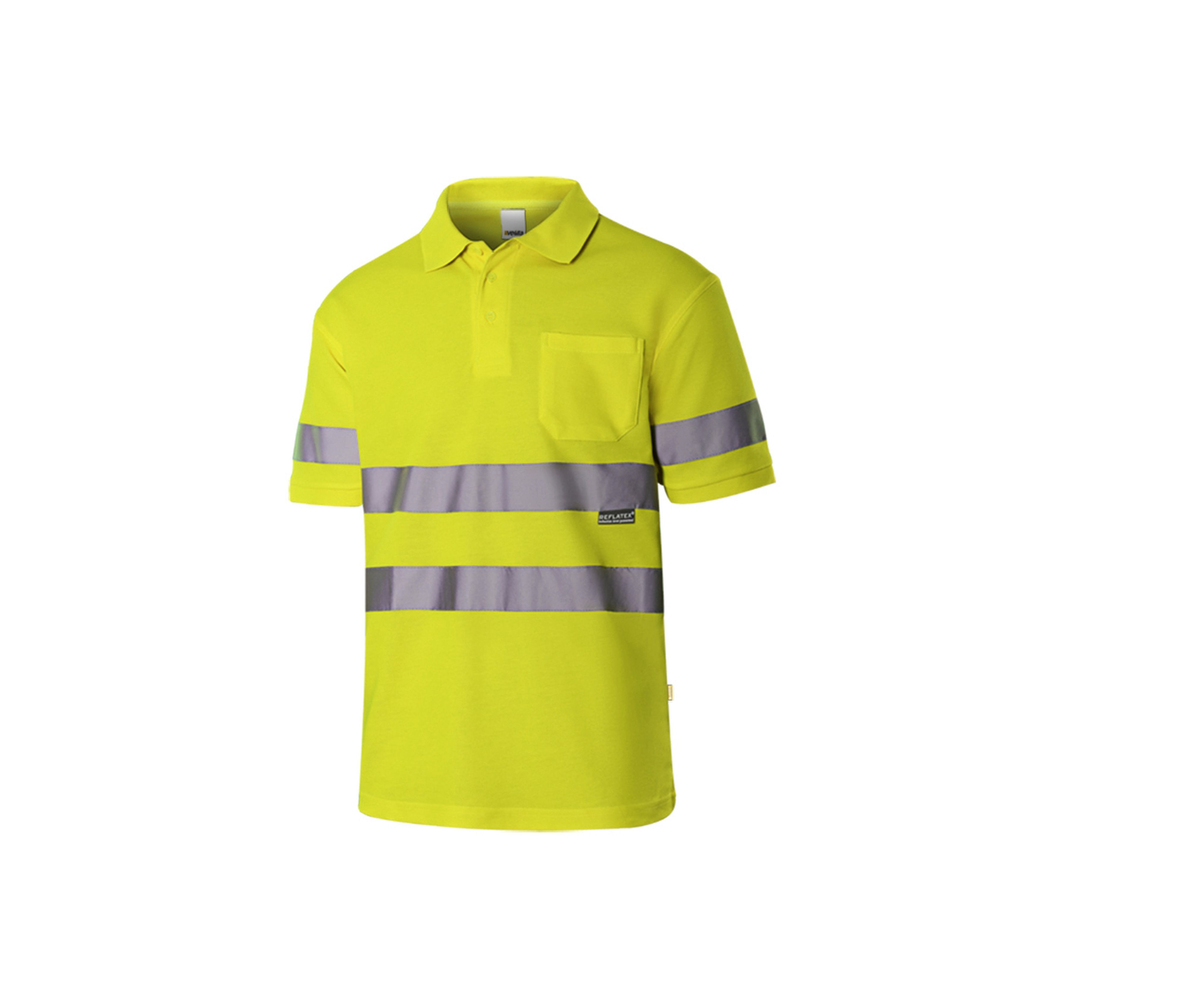 POLO COTON/POLYESTER À MANCHES COURTES HAUTE VISIBILTÉ