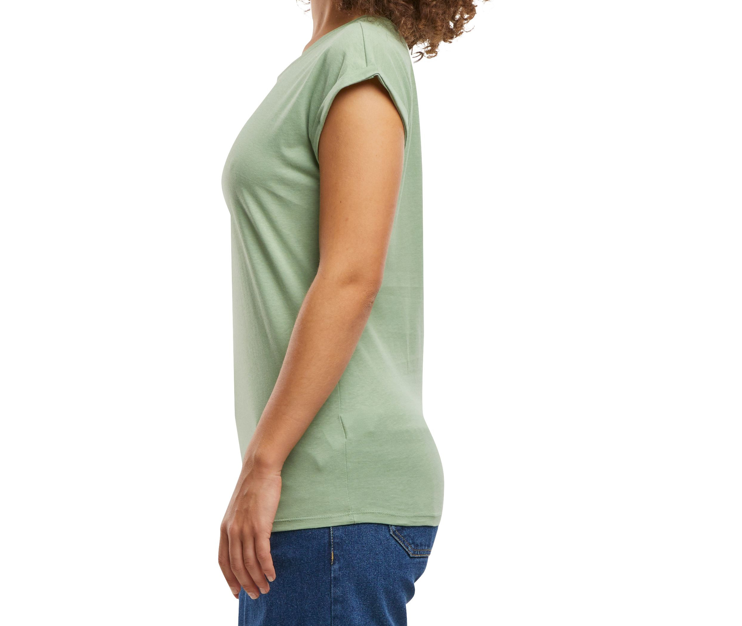 LADIES EXTENDED SHOULDER TEE