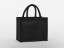 NATURAL STARCHED JUTE MIDI TOTE