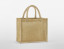 NATURAL STARCHED JUTE MIDI TOTE