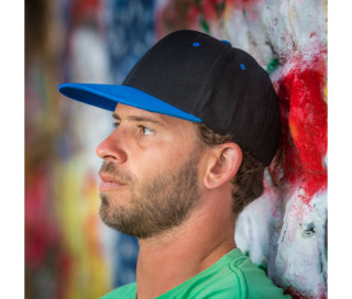 BRONX ORIGINAL FLAT PEAK SNAP BACK DUAL COLOUR CAP