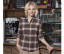 LADIES' CHECKED BLOUSE URBAN-TREND