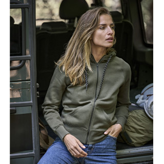 LADIES FASHION FULL ZIP HOOD