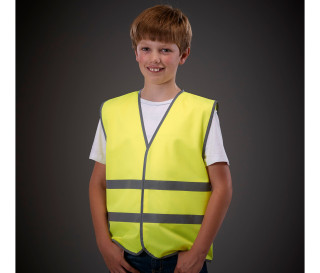 HI-VIS REFLECTIVE BORDER KIDS WAISTCOAT